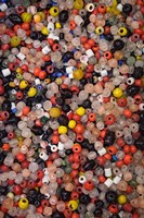 Glass beads, Khan el Khalili Bazaar, Market, Cairo, Egypt Fine Art Print