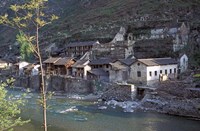 Ancient Town of Ningchang on the Yangtze River, Three Gorges, China Fine Art Print