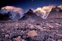 Broad and Gasherbrun Peaks, Karakoram Range, Pakistan Fine Art Print