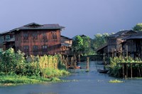 Floating Village on Inle Lake, Myanmar Fine Art Print