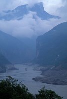Entrance to Qutang Gorge, Three Gorges, Yangtze River, China Fine Art Print