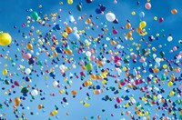 Holiday balloons drifting into the sky by Mark Gibson - various sizes