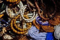 Detail of Beads for Jewelry Making, Makola Market, Accra, Ghana Fine Art Print