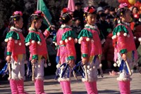 Children's Performance Celebrating Chinese New Year, Beijing, China Fine Art Print