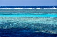 Fisherman, Wooden Boat, Panorama Reef, Red Sea, Egypt Fine Art Print
