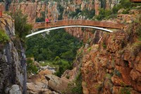 Footbridge over Blyde River, Blyde River Canyon Reserve, South Africa Fine Art Print