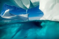 Antarctica, Arched Iceberg floating near Enterprise Island. Fine Art Print