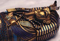 Gold Coffinette, Tomb King Tutankhamun, Valley of the Kings, Egypt Fine Art Print