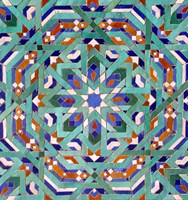 Hassan II Mosque Mosaic, Casablanca Fine Art Print