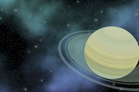 Cosmic image of our ringed planet of Saturn Fine Art Print