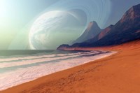 Cosmic Seascape on an Alien Planet Fine Art Print