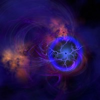 Cosmic forces out in space Fine Art Print