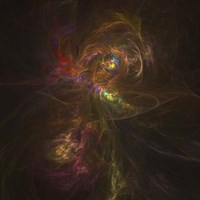 Cosmic image of a colorful nebula in space Fine Art Print