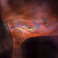 The vortex field of a black hole Fine Art Print