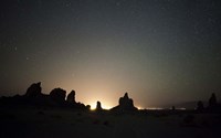 Large tufa formations at Trona Pinnacles against a backdrop of stars by Dan Barr - various sizes