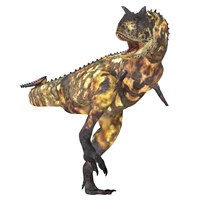 Angry Carnotaurus dinosaur Fine Art Print