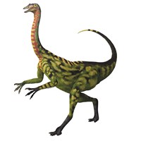 Deinocheirus, a large carnivorous dinosaur Fine Art Print
