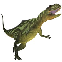 Yangchuanosaurus, a theropod dinosaur from the Jurassic Period Fine Art Print