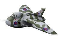 Cartoon illustration of a Royal Air Force Vulcan bomber Fine Art Print