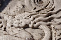 Marble dragon statue, Forbidden City, Beijing, China Fine Art Print