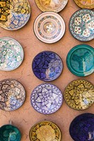 Moroccan Plates, Ensemble Artisanat, Ouarzazate, South of the High Atlas, Morocco Fine Art Print