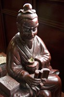 Lu Yu statue, Shanghai's Lu Gardens Bazaar teahouse Fine Art Print
