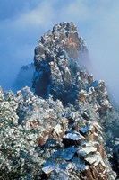 Landscape of Mt Huangshan (Yellow Mountain), China Fine Art Print