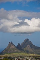Mauritius, Curepipe, Mountains from Trou aux Cerfs Fine Art Print