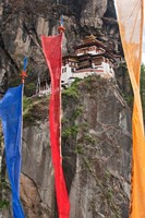 Prayer Flags, Tiger's Nest, Bhutan Fine Art Print