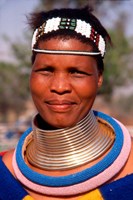 Portrait of Ndembelle Woman, South Africa Fine Art Print