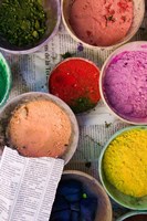 Natural Dyes, The Souqs of Marrakech, Marrakech, Morocco Fine Art Print