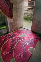 Paper fans made at the Fuli Village Paper Fan Workshop, Yangshuo, China Fine Art Print