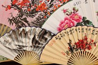 Paper fans, Fuli Village paper fan workshops, Yangshuo, China Fine Art Print