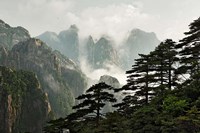 Peaks and Valleys of Grand Canyon in the mist, Mt. Huang Shan, China by Adam Jones - various sizes, FulcrumGallery.com brand
