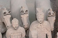 Qin Terra Cotta Horses, Xian, China Fine Art Print