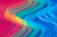 Wavy Neon Colors and Lighting with Nightzoom Fine Art Print