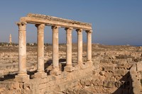 Columns, Sabratha Roman Site, Tripolitania, Libya Fine Art Print