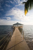 Seychelles, Anse Bois de Rose, Coco de Mer Hotel pier Fine Art Print