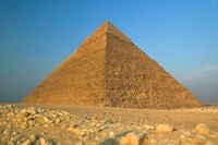 The Pyramids of Giza, the Nile, Cairo, Egypt Fine Art Print