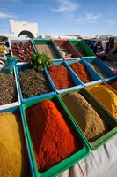 Spice market, Douz, Sahara Desert, Tunisia Fine Art Print