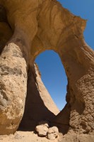 Tin Ghalega Rock Formation, Red Rhino Arch, Fezzan, Libya Fine Art Print