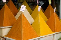 Spices in Old City, Market, Essaouira, Morocco, Africa Fine Art Print