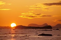 Sunset, Antarctic Peninsula, Antarctica Fine Art Print