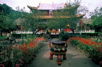 Temple Beauty of Bamboo Village, Kunming, China Fine Art Print