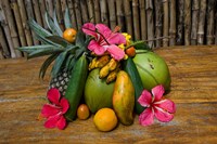 Tropical Fruit on Praslin Island, Seychelles Fine Art Print