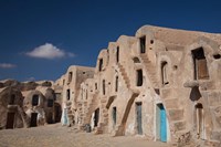 Tunisia, Ksour, Medenine, fortified ksar building Fine Art Print