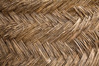 West Africa, Ghana, Yendi. Woven thatch. Fine Art Print