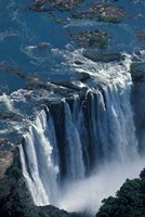 Zambezi River Flowing over Victoria Falls, Mosi-Oa-Tunya National Park, Zambia Fine Art Print