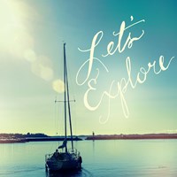 Coastline Sailboat Explore v.2 Fine Art Print