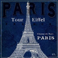 Blueprint Tour Eiffel Fine Art Print
